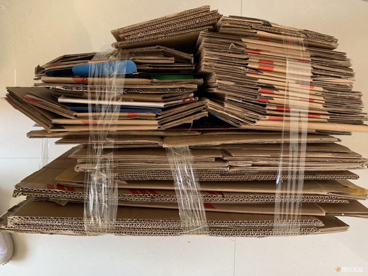 府前南路两边商铺和垃圾桶的纸皮都归我收,同行别踩过界