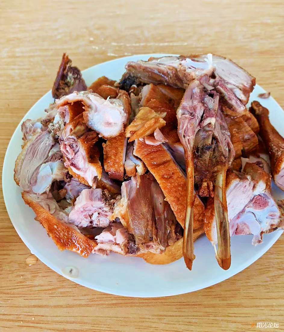 羊角灰尘鸭,第一次吃.